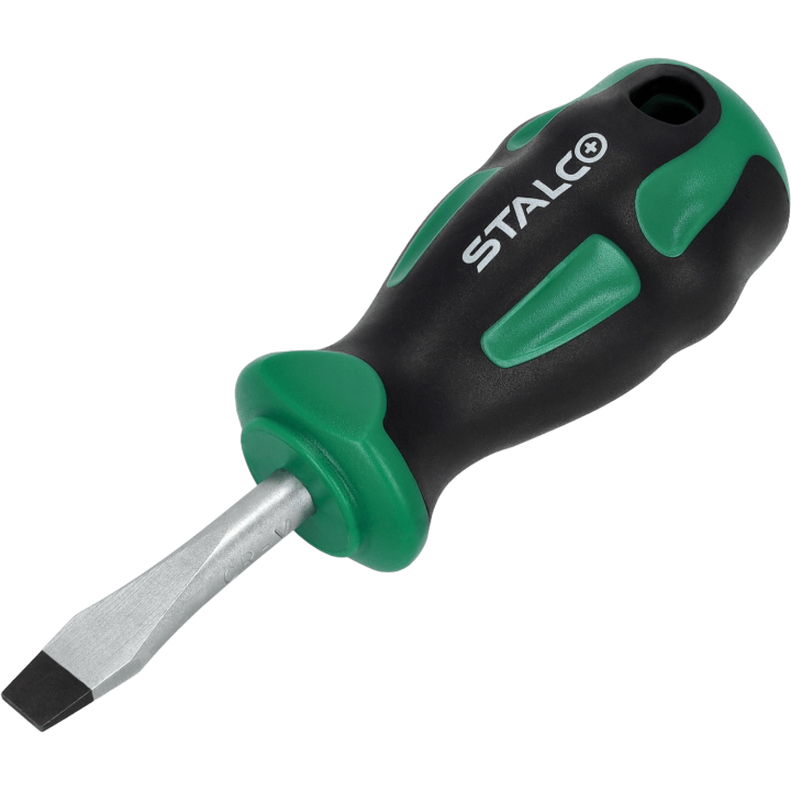 Wkrętak płaski krótki SL 6 × 38 mm CrV Stalco