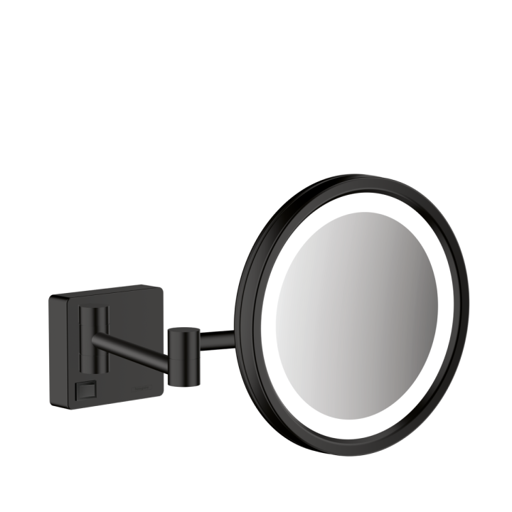 HG AddStoris Lusterko kosmetyczne z oświetleniem LED, Czarny Matowy