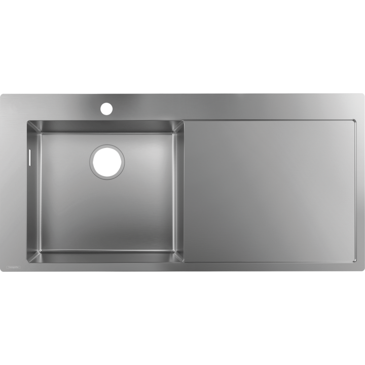 Hansgrohe S71 S716-F450 Zlewozmywak nablatowy 450 z ociekaczem po