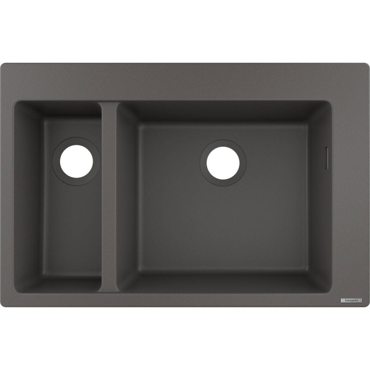 Hansgrohe S51 S510-F635 Zlewozmywak nablatowy 180/450, Kamienna