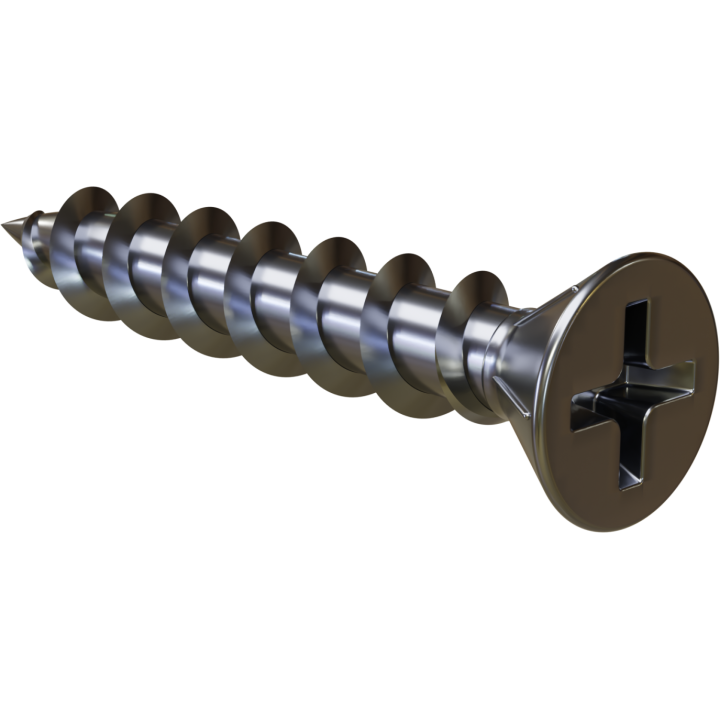 Wkręt do okuć stolarki PVC ø4,0 × 30 mm PH2 Stalco