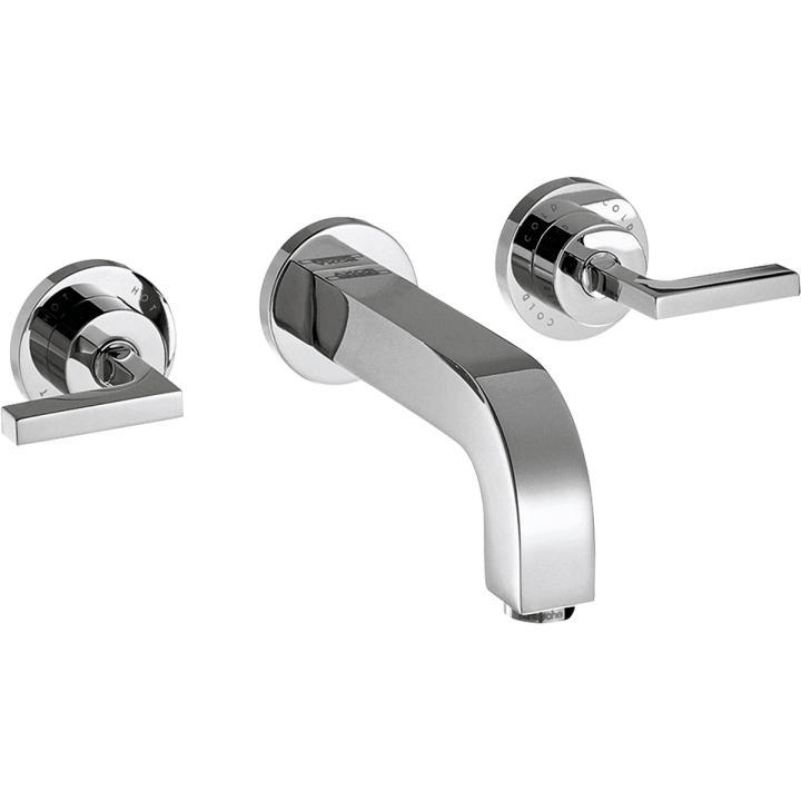 Axor Citterio 3-otworowa bateria umywalkowa z uchwytami