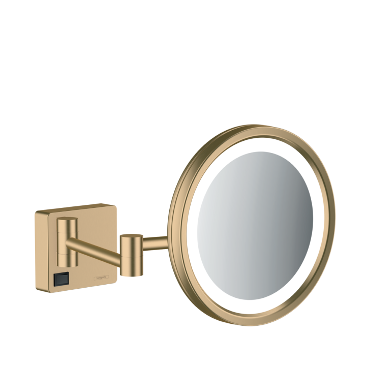 Hansgrohe AddStoris Lusterko kosmetyczne z oświetleniem LED, Brąz