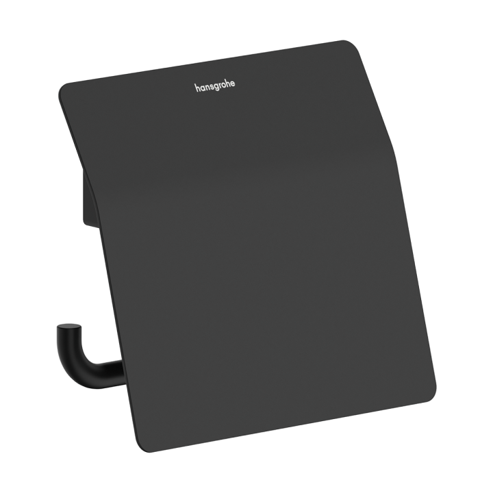 Hansgrohe AddStoris S Uchwyt na papier toaletowy z osłoną, Czarny