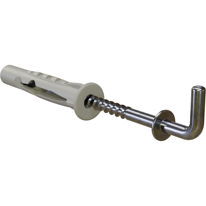 Kołek uniwersalny z hakiem prostym ø6 × 48 mm Stalco