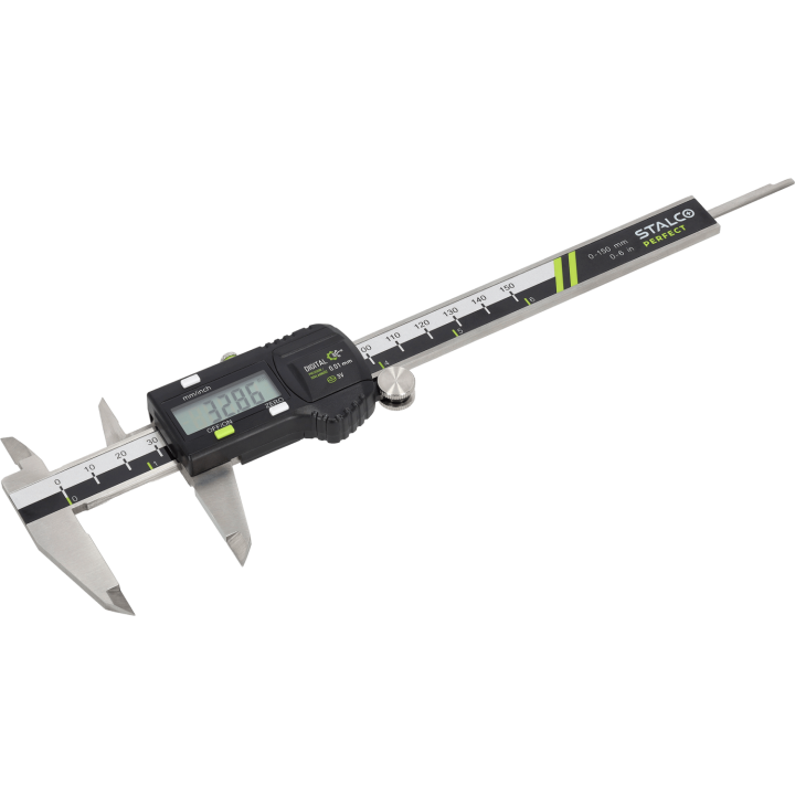 Suwmiarka cyfrowa 0,01 mm, bateria 3,0 V Stalco Perfect
