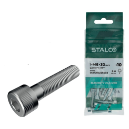 Śruba imbusowa DIN 912 8.8 ocynk M12×60 worek Stalco