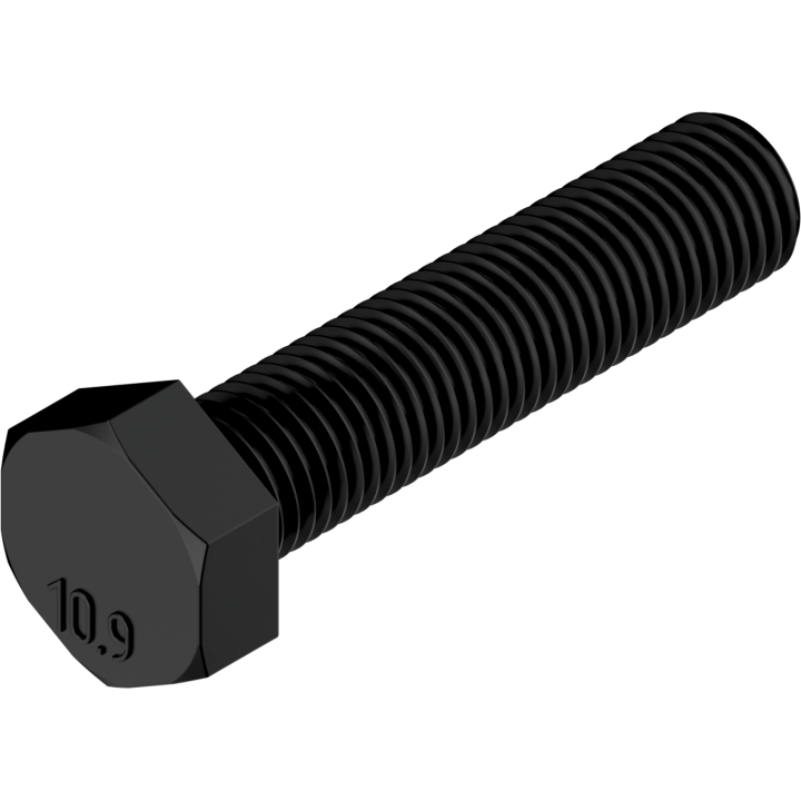 Śruba DIN 961 10.9 oksydowana M10×1,25×70 Stalco