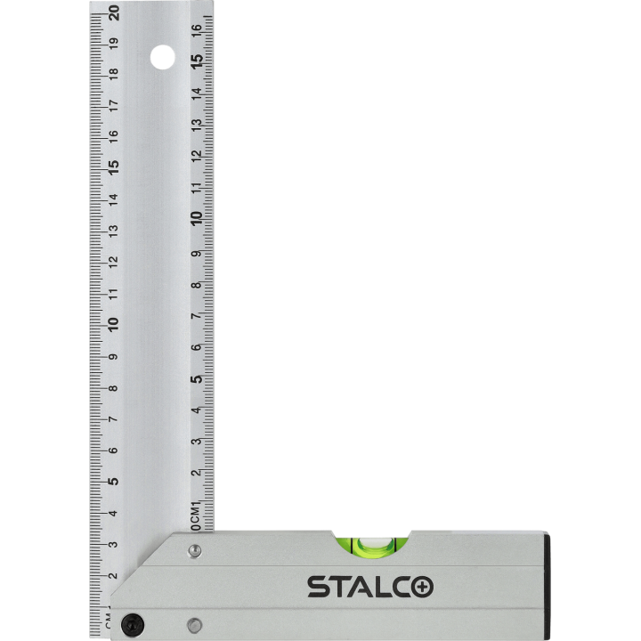 Kątownik aluminiowy z libelą Stalco S010417321