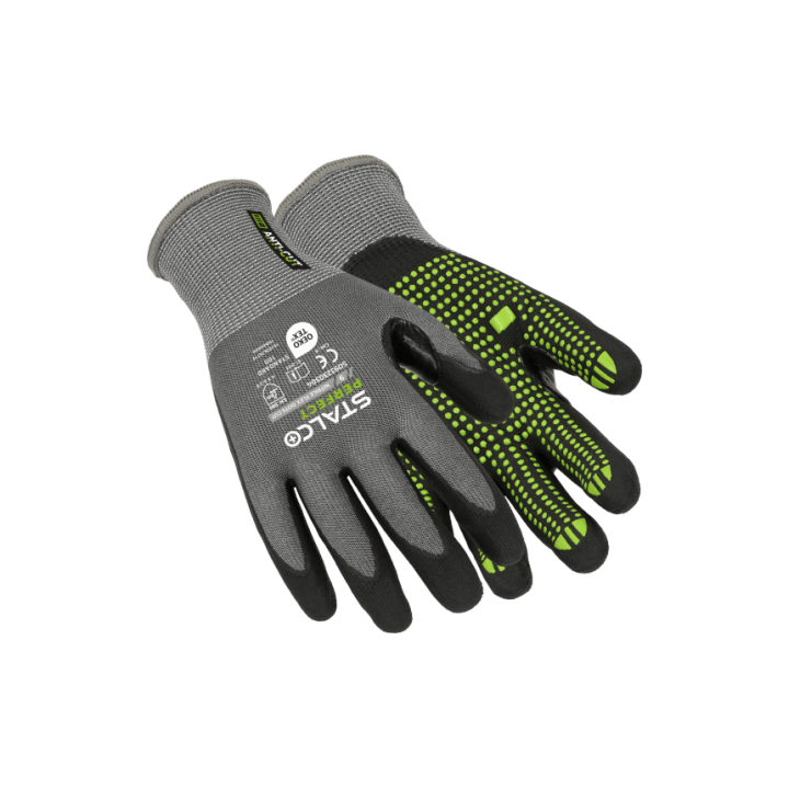 Rękawice NITRILE FLEX DOTS CUT Stalco Perfect S093230303