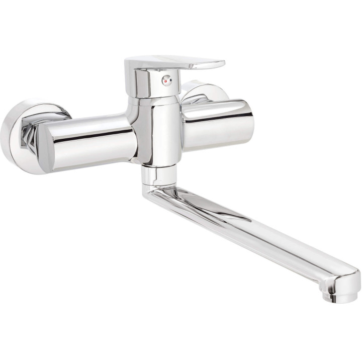 Bateria kuchenna ścienna obrotowa chrom tubo BUT 080M – Deante