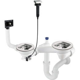 SYFON DO ZLEWOZMYWAKA STALOWEGO 1.5- I 2-KOMOROWEGO STAL ZXY 9920