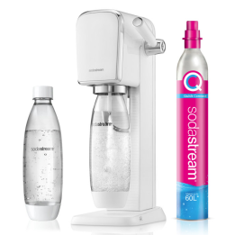 Saturator do wody gazowanej SodaStream Art - Biały zestaw