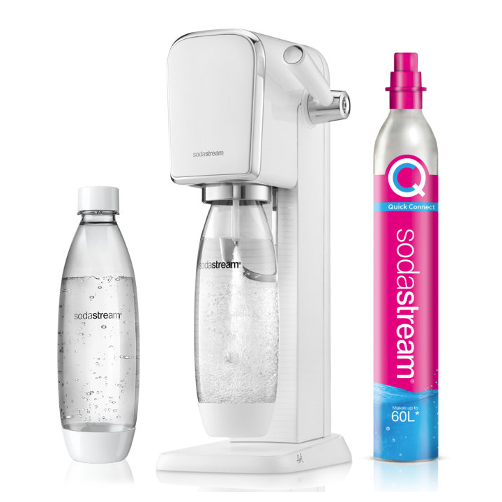 Saturator do wody gazowanej SodaStream Art - Biały zestaw