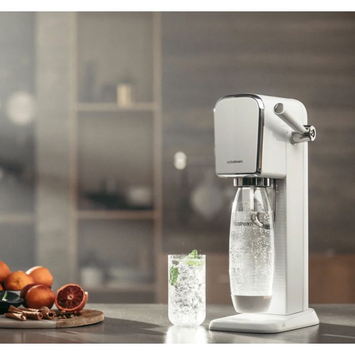 Saturator do wody gazowanej SodaStream Art - Biały zestaw
