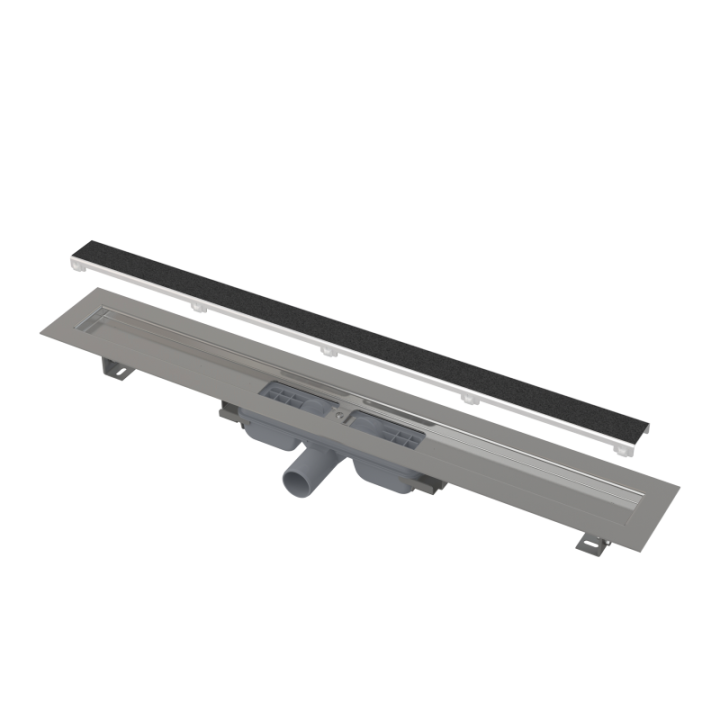 ODPŁYW LINIOWY BEZRAMOWY ZE STALI NIERDZEWNEJ Z RUSZTEM DO PŁYTKI 720MM