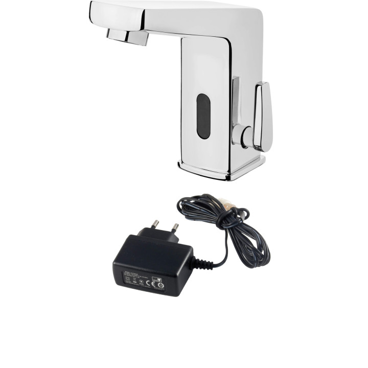 Bateria umywalkowa bezdotykowa z regulacją temperatury - 230/6V stała chrom Sensor BCH 029V