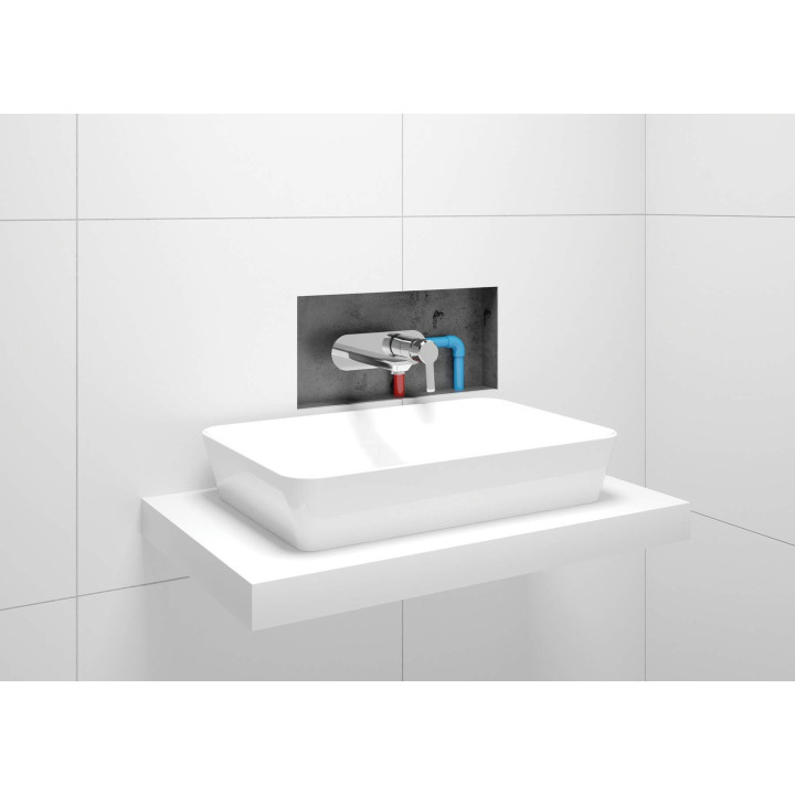 Bateria umywalkowa podtynkowa stała chrom Arnika BQA 054L