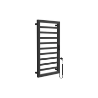 EXCELLENT Brego Smart grzejnik łazienkowy elektryczny 91x50 cm, czarny mat czarny mat GREX.BRS91.BL