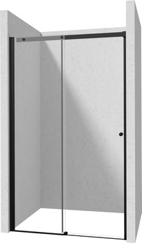 Drzwi prysznicowe 130 cm - przesuwne nero KTSPN13P