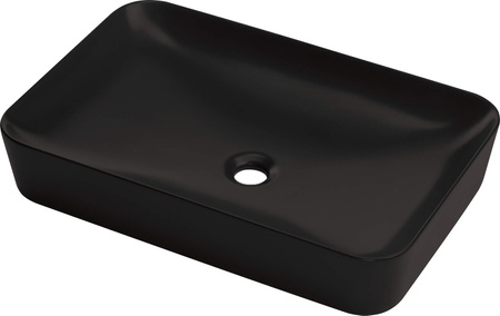 Umywalka ceramiczna nablatowa - 60x40 cm nero CDS NU6S