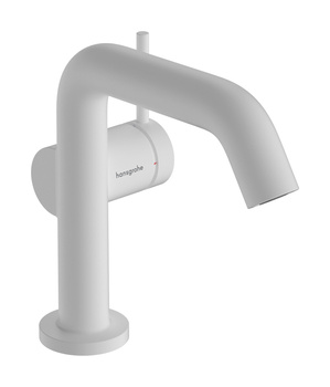 HG Tecturis S Jednouchwytowa bateria umywalkowa 110 Fine CoolStart z kompletem odpływowym Push-Open, Biały Matowy