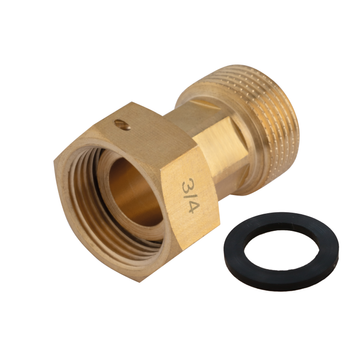 Półsrubunek prosty z uszczelnieniem płaskim, nakrętno-wkrętny 1"x1"