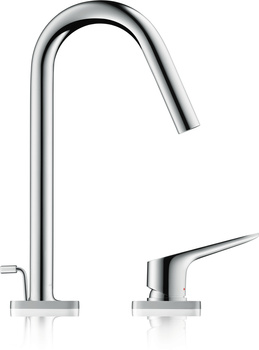 AX Citterio M 2-otworowa jednouchwytowa bateria kuchenna 220 z wyciąganą wylewką, 2jet, Chrom