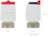 Salus siłownik termoelektryczny, M30 x 1,5 mm, 24 V AC, NC
