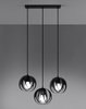 Lampa wisząca TULOS 3L czarna