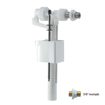 Zawór napełniający boczny 3/8″ mosiądz COMPACT 95L