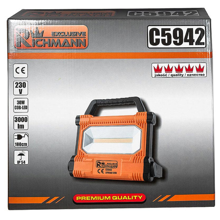 LAMPA HALOGENOWA COB-LED 30W, 3000 LM, 230V