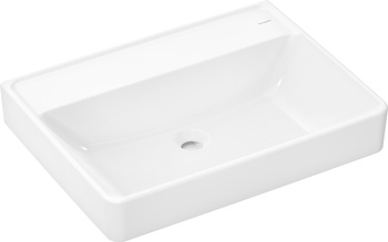 HG Xanuia Q Umywalka wisząca 650/480 bez otworu na baterię, bez przelewu, SmartClean, Biały