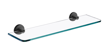 SMILE półka szklana, czarna