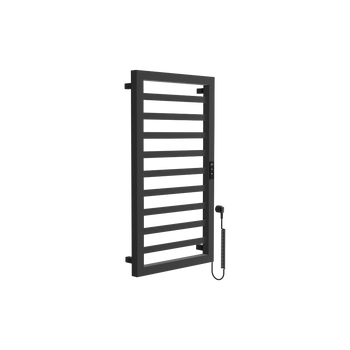 EXCELLENT Brego Smart grzejnik łazienkowy elektryczny 91x50 cm, czarny mat czarny mat GREX.BRS91.BL