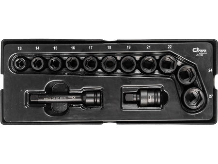 WKŁAD -  NASADKI UDAROWE 1/2' 13-27 MM 13 ELEM. (TACKA C1101 W ZESTAWIE)