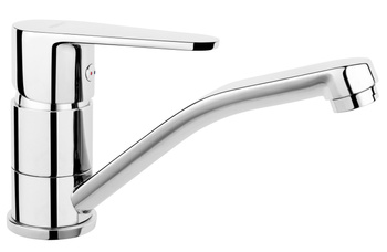 ALGEO bateria umywalkowa stojąca niska z obrotową wylewką, chrom