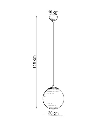 Lampa wisząca UGO 20 chrom