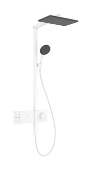 HG Raindance Alive Q Komplet prysznicowy 210/340 1jet EcoSmart z termostatem ShowerSelect Comfort, Biały Matowy