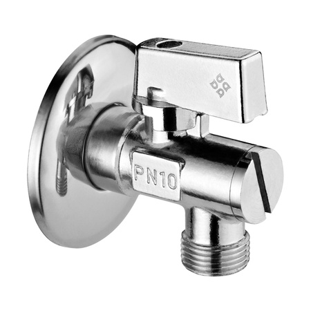 Zawór kątowy kulowy 1/2" - 3/8" chrom VFA B62M