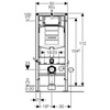 Stelaż podtynkowy Geberit Duofix H112 Sigma UP320