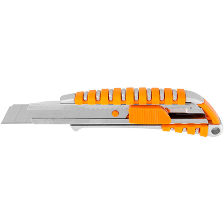 NOŻYK DO TAPET ALUMINIOWY 18MM GUMOWANY