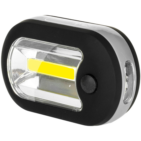 LAMPKA KWADR. COB LED +3 LED MAGN.3xAAA