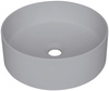 Umywalka granitowa nablatowa szary metalik CQS SU4S
