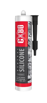 CX80 - Silikon Neutralny Czarny 310ml – Uszczelniacz do wielu materiałów