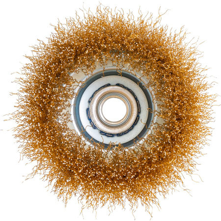 SZCZOTKA DO SZLIF. DOCZOŁOWA 100 MM MOSIĄDZOWANA