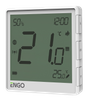 Internetowy, natynkowy regulator temperatury ZigBee, akumulatorowy, biały