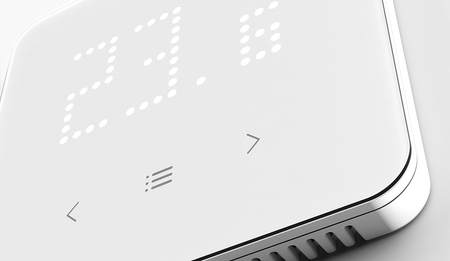 Bezprzewodowy regulator pokojowy z pomiarem wilgotności powietrza R-8 LED biały