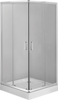 Kabina prysznicowa kwadratowa 90 cm chrom KYC 041K