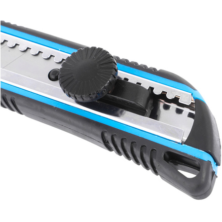 NOŻYK DO TAPET 18MM GUMOWANY Z POKRĘTŁEM